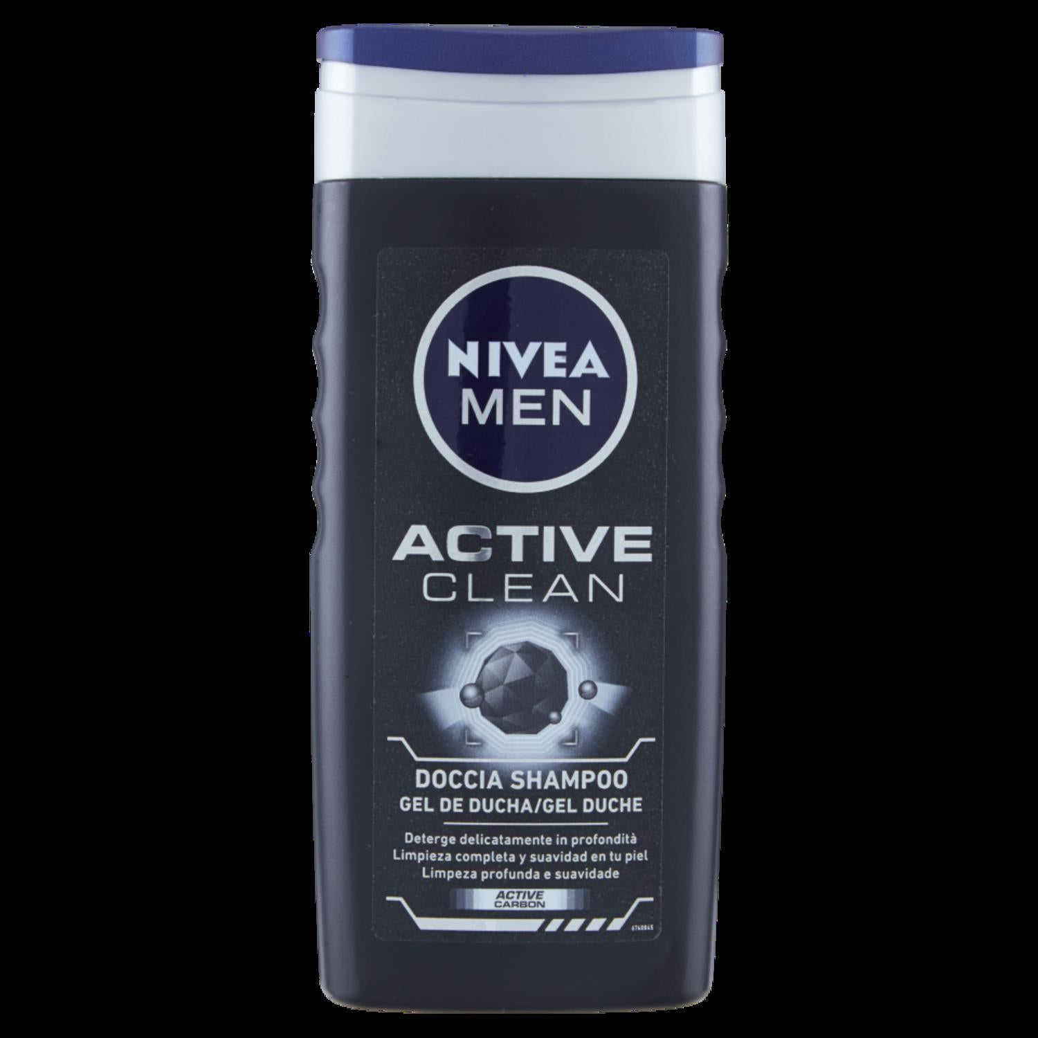 SET 3 CONFEZIONI NIVEA DOCCIA MEN ACTIVE CLEAN IN FORMATO DA 250 ML
