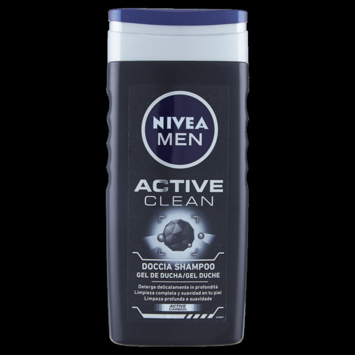 SET 3 CONFEZIONI NIVEA DOCCIA MEN ACTIVE CLEAN IN FORMATO DA 250 ML