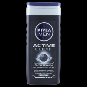 SET 3 NIVEA DOCCIA MEN ACTIVE CLEAN IN FORMATO DA 250 ML