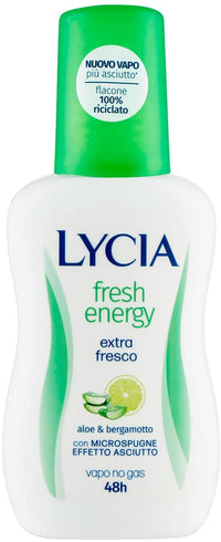SET 12 CONFEZIONI LYCIA DEODORANTE VAPO IN FORMATO DA 75 ML FRESH ENERGY