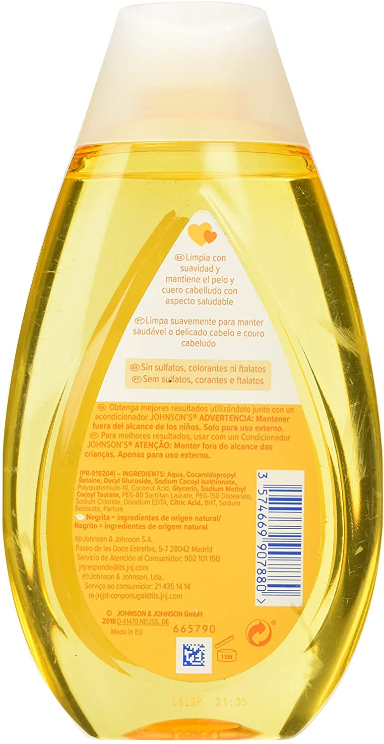 6 X JOHNSON'S BABY SHAMPOO ANTI LACRIMA PER BIMBI E NEONATI ORIGINALE 300ML