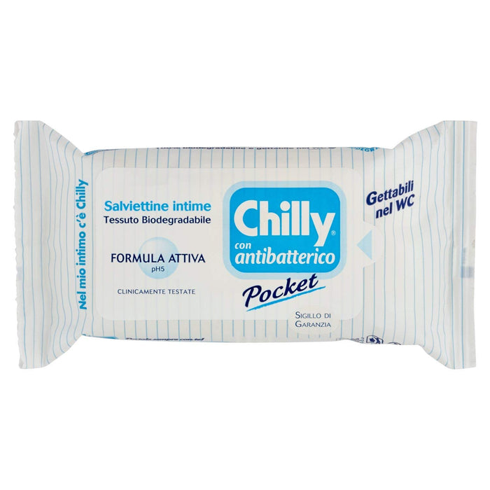 SET 12 CONFEZIONI CHILLY SALVIETTE INTIME ANTIBATTERICHE