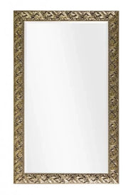 Mobili2g - specchiera in foglia oro rettangolare misure: l.90 x h. 180 x p. 4