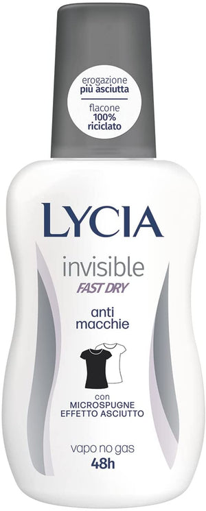 SET 6 LYCIA DEODORANTE VAPO IN FORMATO DA 75 ML INVISIBLE FAST DRY