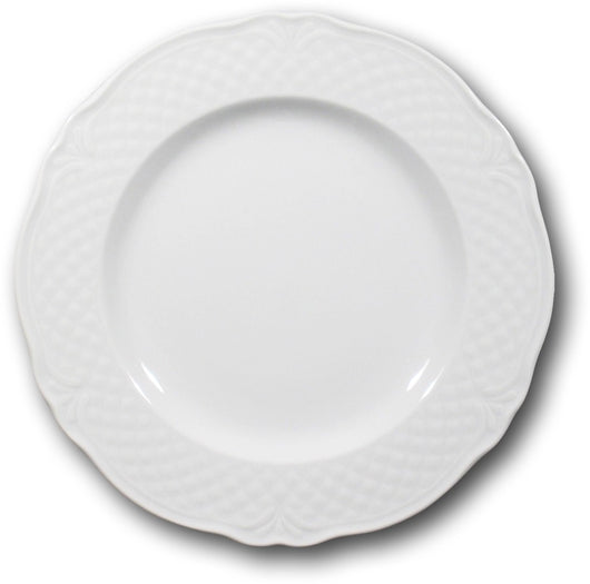 6 PIATTI MALAGA PIANO IN CERAMICA 26CM BIANCO