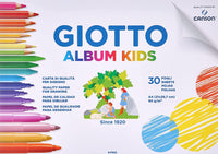 5 CONFEZIONI DI GIOTTO ALBUM KIDS FORMATO A4 30 FOGLI