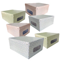 SET 6 MAURY'S SCATOLE IN PVC SHAPE 50X39X24CM COLORE ASSORTITO