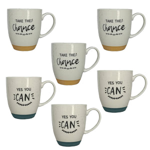 SET 6 TAZZE JUMBO DA 550CC RAINBOW IN DECORO ASSORTITO