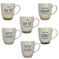 SET 6 TAZZE JUMBO DA 550CC RAINBOW IN DECORO ASSORTITO