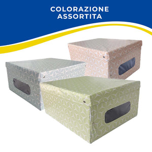 SET 6 MAURY'S SCATOLE IN PVC SHAPE 50X39X24CM COLORE ASSORTITO