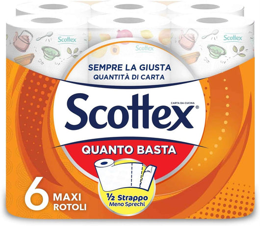 SET 2 PZ CARTA CUCINA SCOTTEX 3PZ QUANTO BASTA