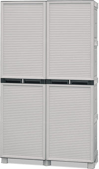 ARMADIO PORTASCOPE IN POLIPROPILENE 100 X 39 X H172 CM 2 ANTE E 3 RIPIANI