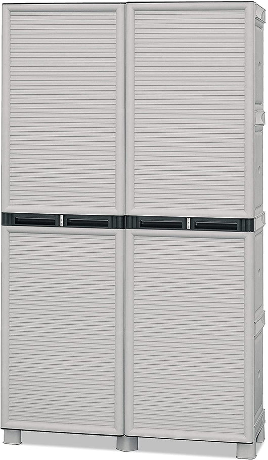 ARMADIO PORTASCOPE IN POLIPROPILENE 100 X 39 X H172 CM 2 ANTE E 3 RIPIANI