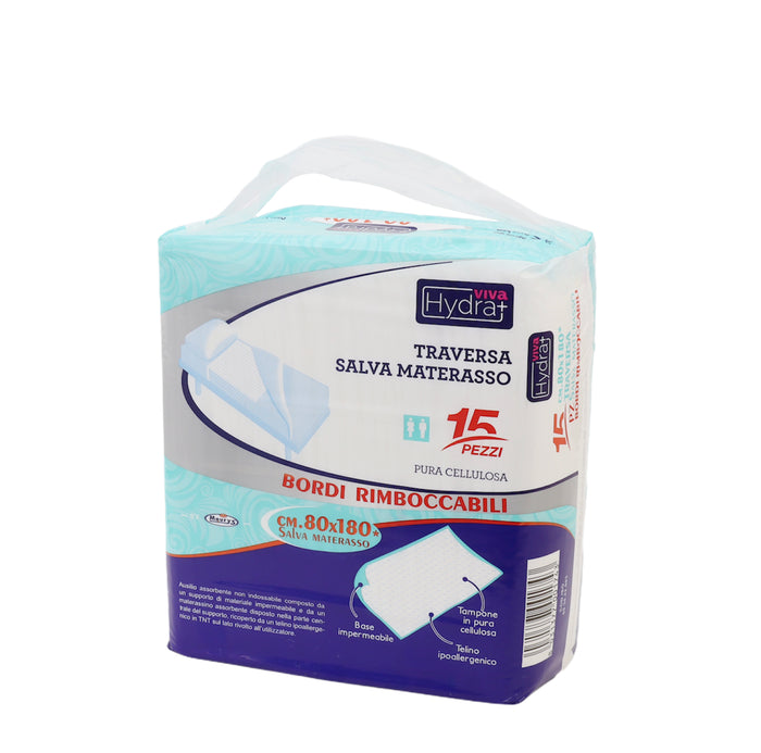 KIT SET 3 PZ MAURY'S TRAVERSA SALVA MATERASSO 80X180CM 15PZ