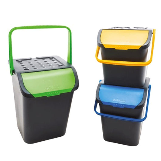 TRIS PATTUMIERA ECOLOGIC DA 28 LITRI COMPONIBILE CON MANICI