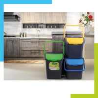 TRIS PATTUMIERA ECOLOGIC DA 28 LITRI COMPONIBILE CON MANICI