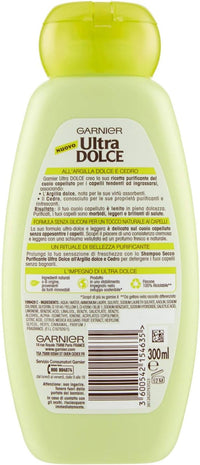SET 2 GARNIER SHAMPOO PURIFICANTE DA 300 ML ARGILLA DOLCE E CEDRO CAPELLI GRASSI