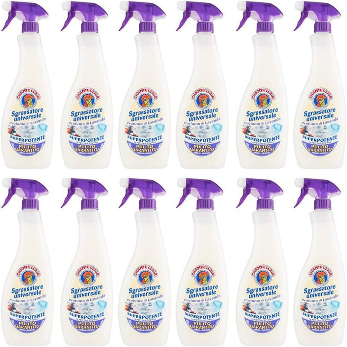CHANTECLAIR CONFEZIONE 12PZ SGRASSATORE 700ML PULITO GARANTITO FRAGRANZA LAVANDA