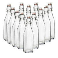 MAURY'S SET 12 SWING BOTTIGLIE IN VETRO CON CAPIENZA DA 0.50LT