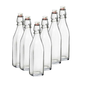 MAURY'S SET 6 SWING BOTTIGLIE IN VETRO CON CAPIENZA DA 0.50 LT