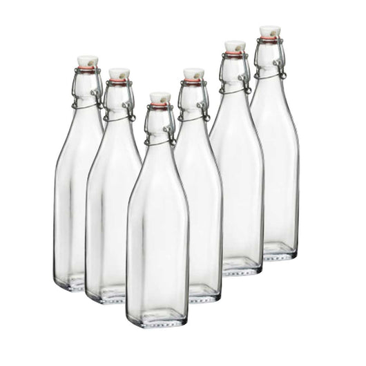 MAURY'S SET 6 SWING BOTTIGLIE IN VETRO CON CAPIENZA DA 0.50 LT