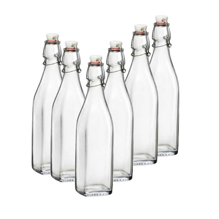 MAURY'S SET 6 SWING BOTTIGLIE IN VETRO CON CAPIENZA DA 0.50 LT