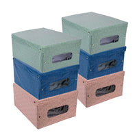 MAURY'S SET 6 SCATOLE GUARDAROBA LIBERTY 50X39XH24 CM COLORAZIONE ASSORTITA