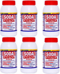 MARTEN SODA CAUSTICA SET 6 PZ X 1KG A SCAGLIE PERCARBONATO DI SODIO STASA SCARICHI SVERNICIA NON DANNEGGIA