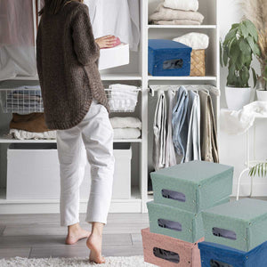 MAURY'S SET 6 SCATOLE GUARDAROBA LIBERTY 50X39XH24 CM COLORAZIONE ASSORTITA