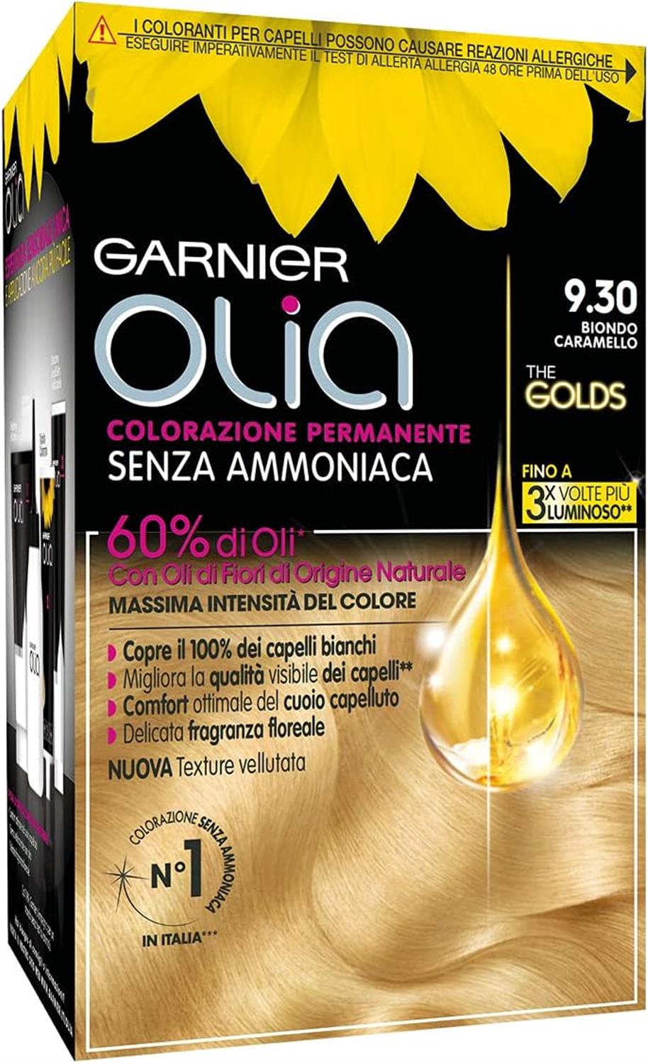 GARNIER OLIA TINTA CAPELLI COLOR N 9.30 BIONDO CARAMELLO