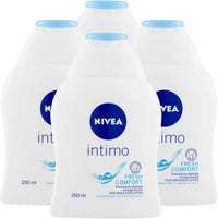 NIVEASET 4 PEZZI DETERGENTE INTIMO FORMATO DA 250ML FRESH COMFORT