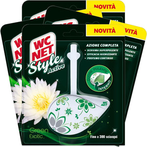 WC NET SET 4 PZ STYLE ACTIVE TAVOLETTA GREEN EXOTIC AD AZIONE COMPLETA