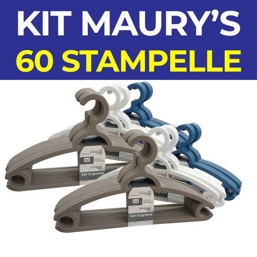 MAURY'S SET 60 GRUCCE EASY IN COLORE ASSORTITO LINEA STORAGE
