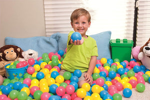 SACCA CON 100 PALLINE COLORATE CON CUSTODIA IDEALI PER BOX PISCINE E AREE GIOCO