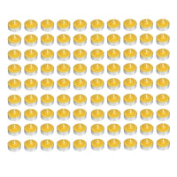 MAURY'S CANDELINE TEA LIGHT 90 PZ GIALLE CON OLIO DI CITRONELLA E BASE IN METALLO