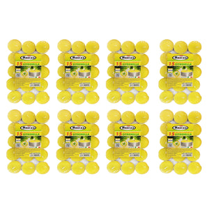 MAURY'S CANDELINE TEA LIGHT 120 PZ GIALLE CON OLIO DI CITRONELLA E BASE IN METALLO