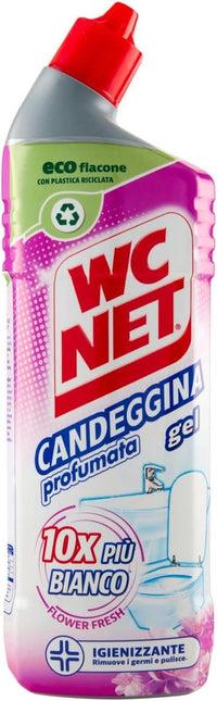 WC NET SET 4 CONFEZIONI GEL CANDEGGINA PROFUMATA 700 ML L'UNA