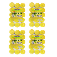 MAURY'S CANDELINE TEA LIGHT 60 PZ GIALLE CON OLIO DI CITRONELLA E BASE IN METALLO