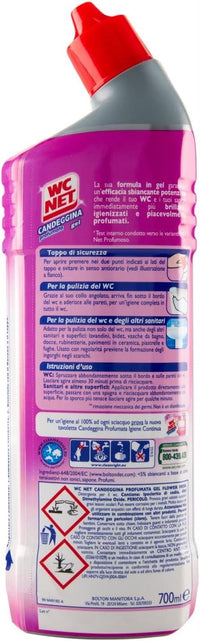 WC NET SET 2 CONFEZIONI GEL CANDEGGINA PROFUMATA 700 ML L'UNA