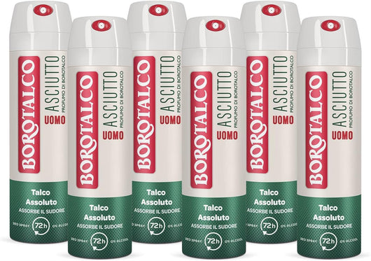 BOROTALCO SET 6 PZ DEO SPRAY 150 ML L'UNO NEW PROFUMO DI BOROTALCO DA UOMO + ASCIUTTO