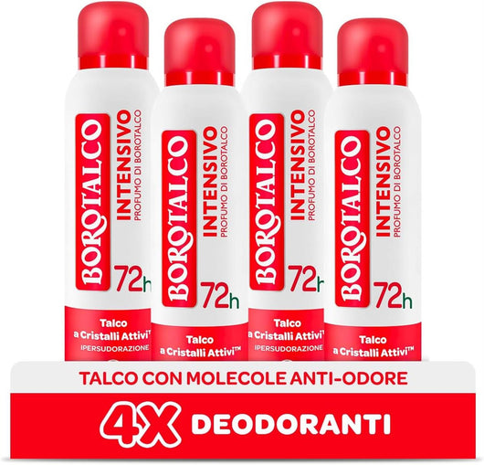 BOROTALCO SET 4 PZ DEO SPRAY 150 ML L'UNO NEW INTENSIVO PROFUMO DI BOROTALCO 72H