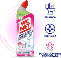 WC NET SET 2 CONFEZIONI GEL CANDEGGINA PROFUMATA 700 ML L'UNA