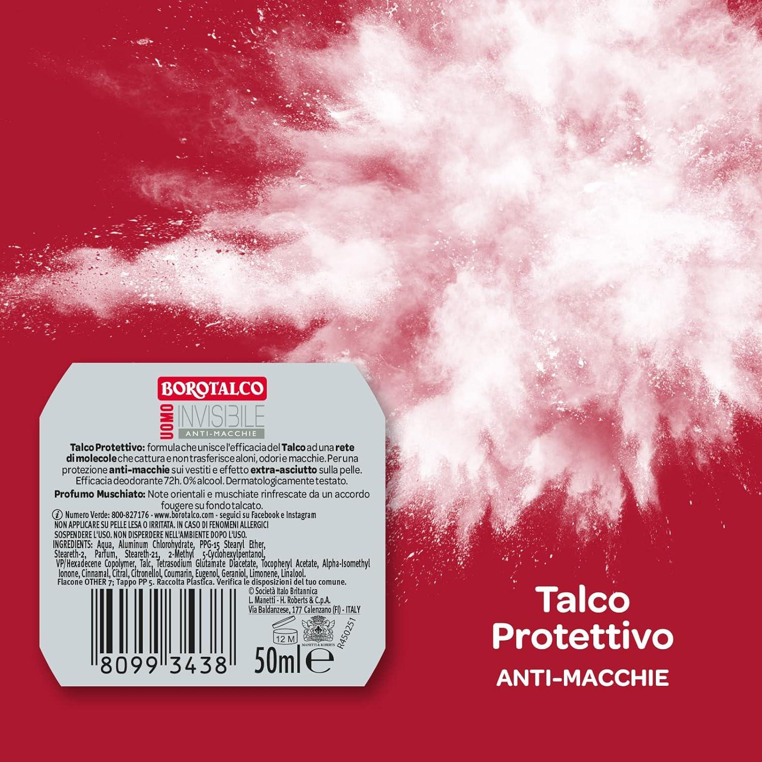 BOROTALCO ROLL-ON SET 6 PZ UOMO 50 ML L'UNO FORMULA SENZA ALCOOL EFFICACIA FRESCA 48H ROSSO