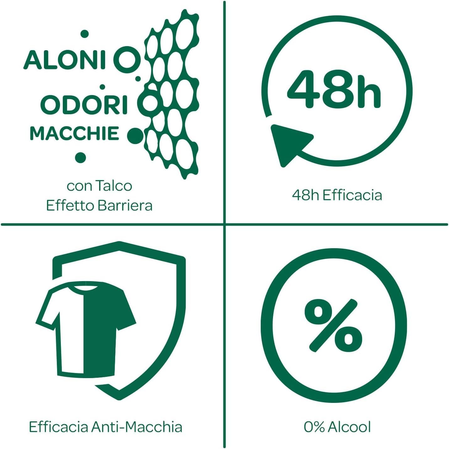 BOROTALCO ROLL-ON SET 6 PZ UOMO 50 ML L'UNO FORMULA SENZA ALCOOL EFFICACIA FRESCA 48H ROSSO