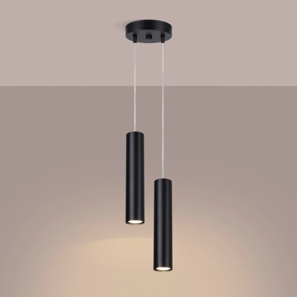 Lampada a sospensione LAGOS 2P nero