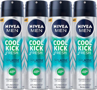 NIVEA SET 4 PZ DEODORANTE SPRAY 150 ML MEN COOL KICK FRESH FINO A 48 H