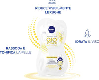 NIVEA SET 12 PZ TOTALE 24 APPLICAZIONI MASCHERA VISO ANTIRUGHE Q10 2 DOSI DA 7.5 ML L'UNA