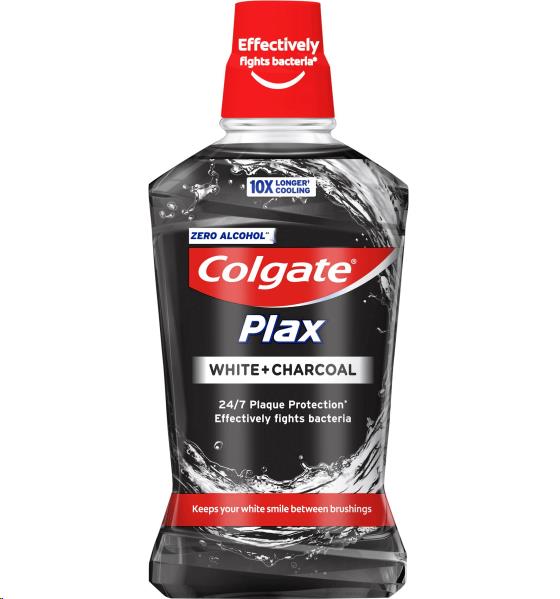 SET 2 COLGATE COLLUTORIO PLAX 500 ML WHITE ONE CARBONE