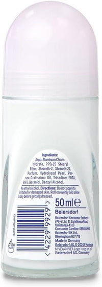 SET 3 NIVEA DEODORANTE ROLL-ON 50 ML PEARL & BEAUTY 48 PRE DI PROTEZIONE