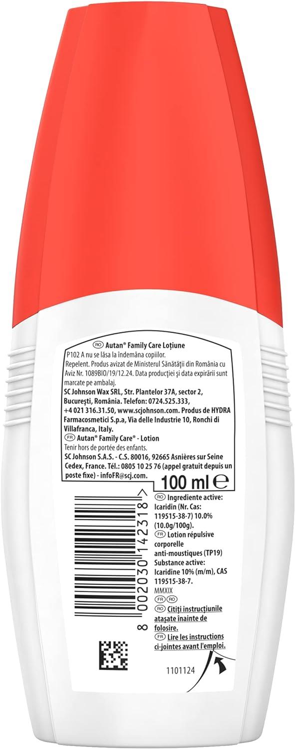 AUTAN FAMILY CARE INSETTO REPELLENTE CON ALOE VERA CREMA 100 ML